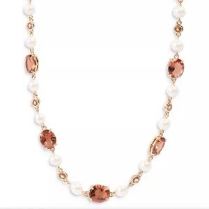 NWT Ralph Lauren - Stone & Pearl Toggle Necklace.